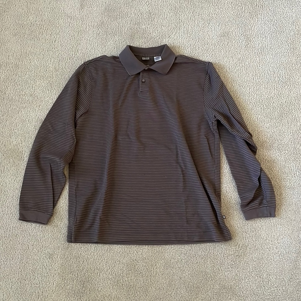 Geoffrey Beene Long Sleeve Polo Shirt